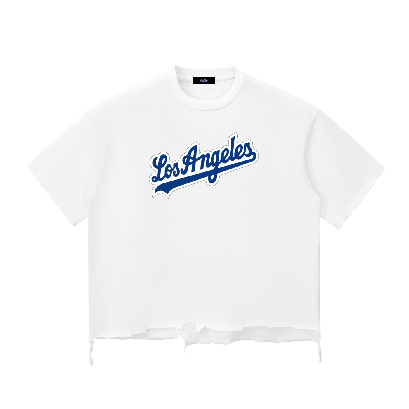 Snow Wash Raw-Hem Boxy T-shirt