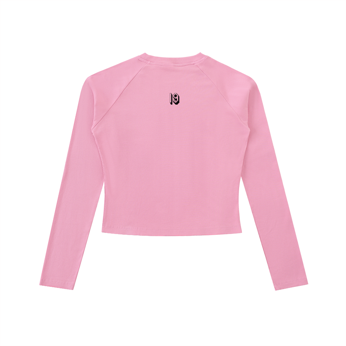Dyed Washed Raglan Long Sleeve Slim T-Shirt