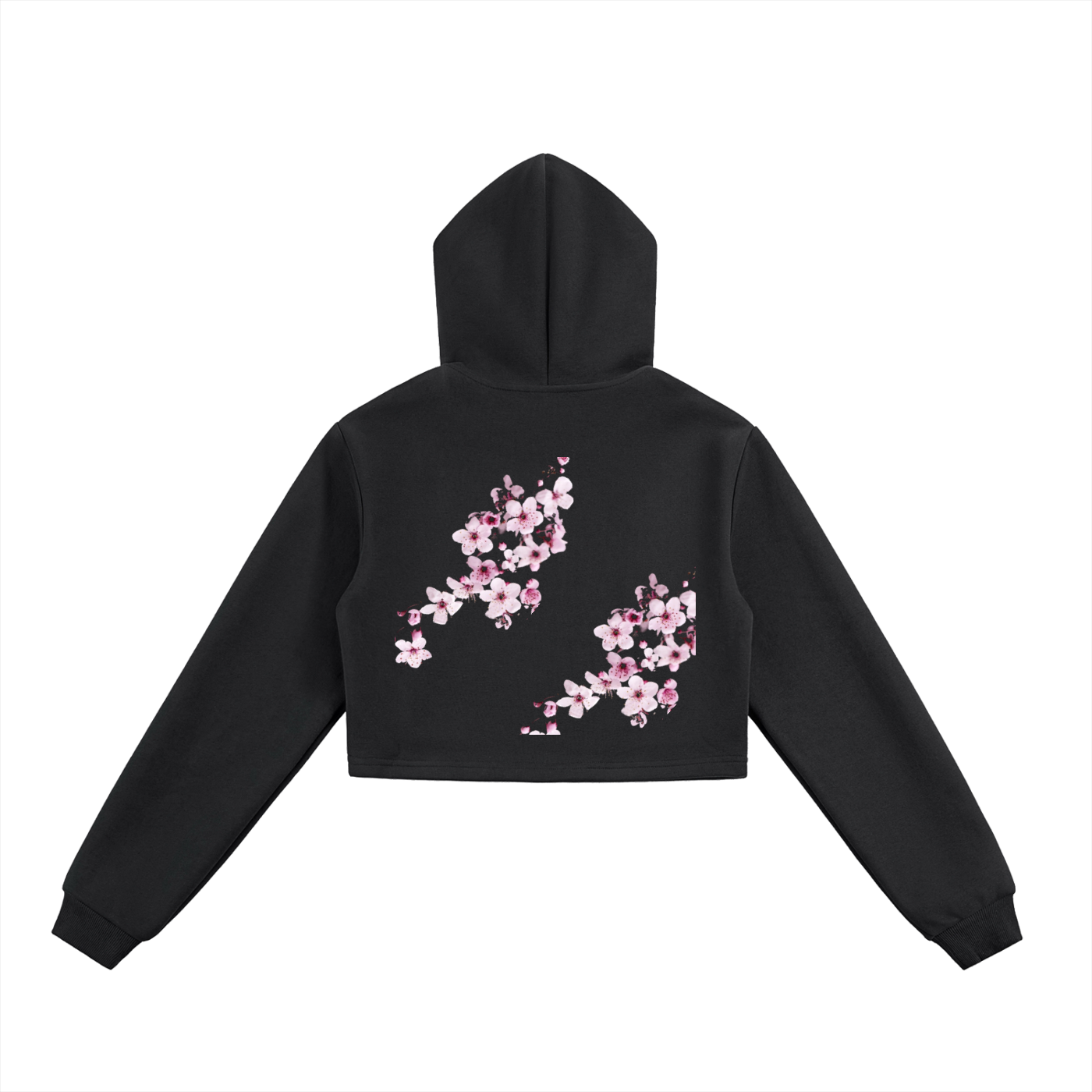 Essential Cropped Zip-Up Hoodie