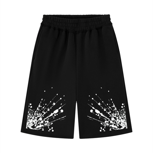 Painted Raw Edge  Shorts
