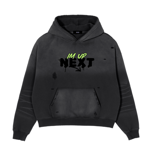 Frayed Sunfade Boxy Fleece Hoodie
