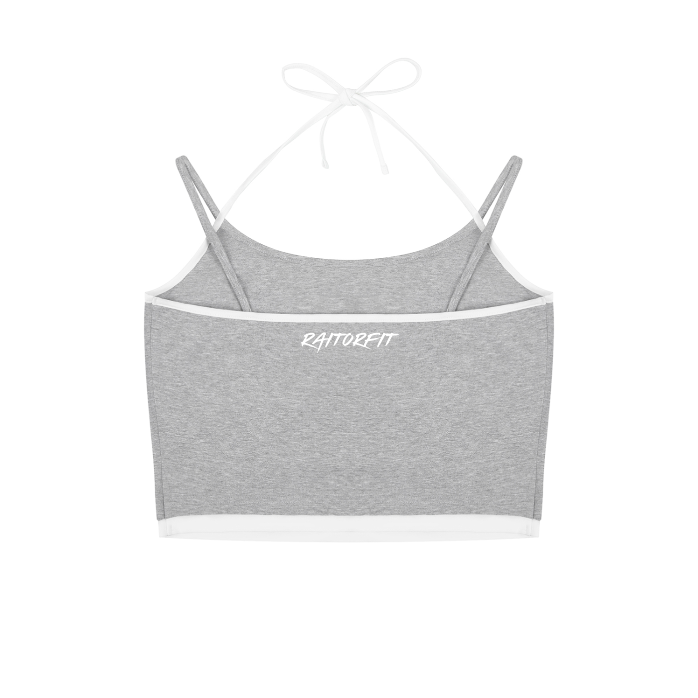 Contrast Binding Halter Tank Top