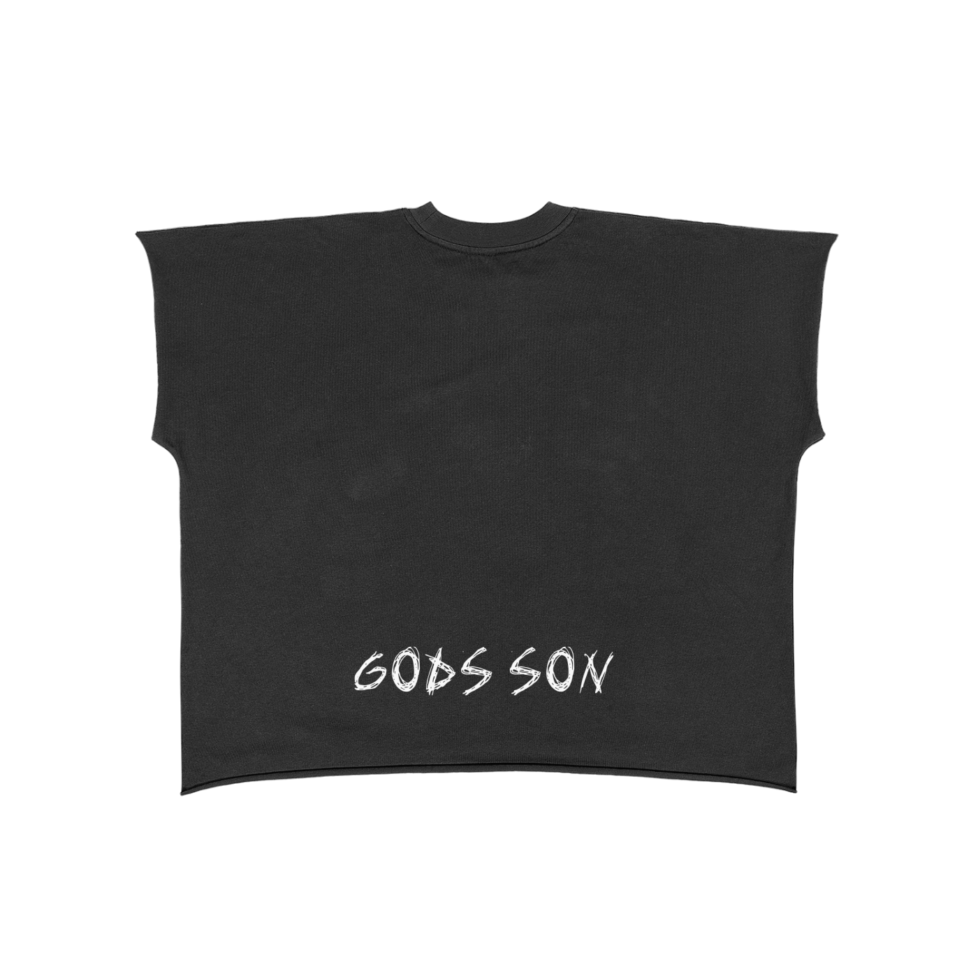 Raw Edge Boxy Non-Shrink T-Shirt
