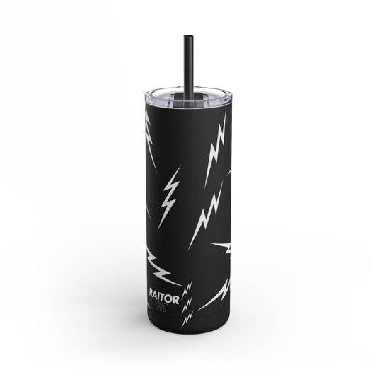 Lightning Bolt 20oz Tumbler - Skinny Matte Drinkware for Stylish Hydration