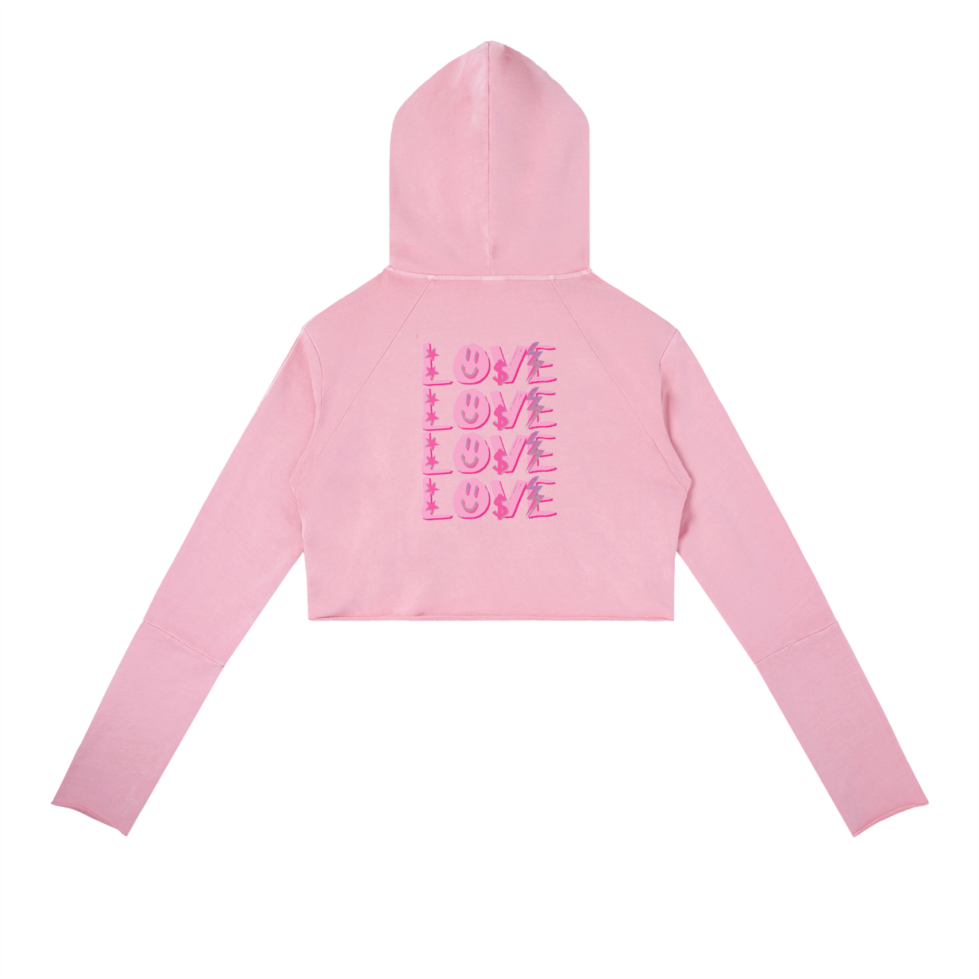 Vintage Washed Raw Edge Hoodie
