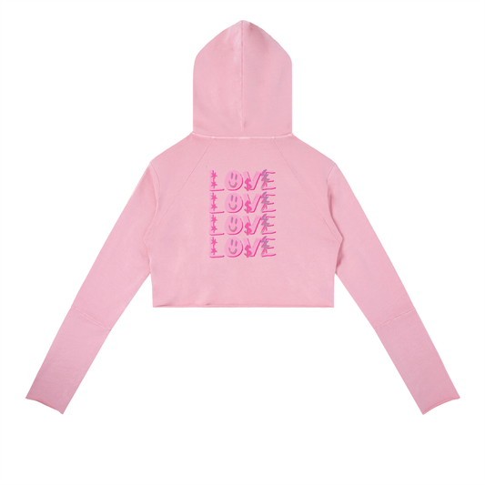 Vintage Washed Raw Edge Hoodie