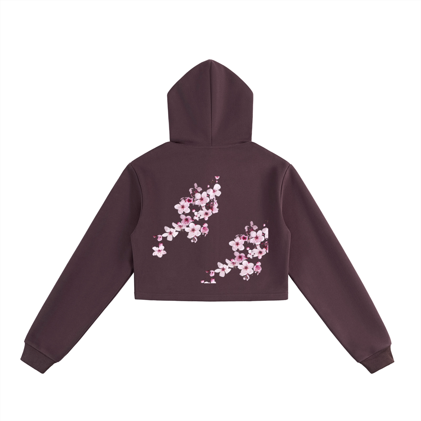 Essential Cropped Zip-Up Hoodie