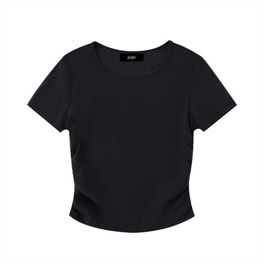 Ruched Bodycon Crop Top