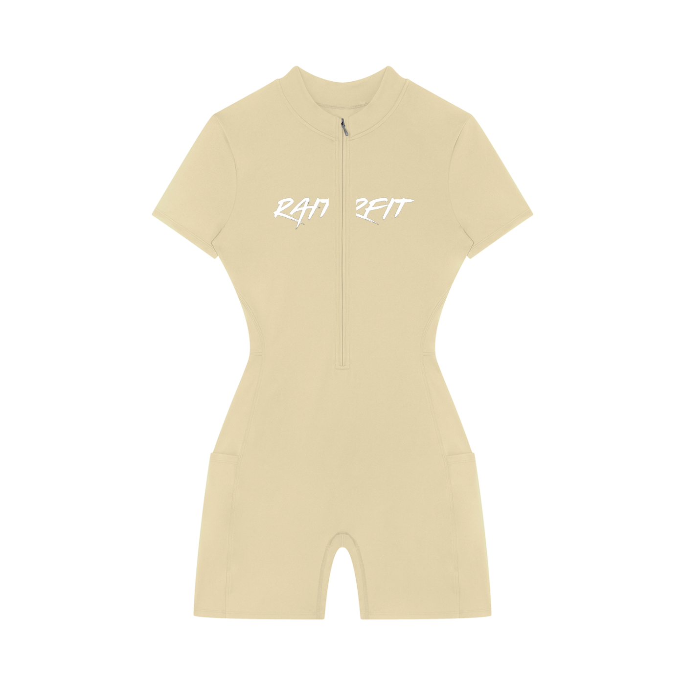 Women's Quarter-Zip Short Sleeve Romper