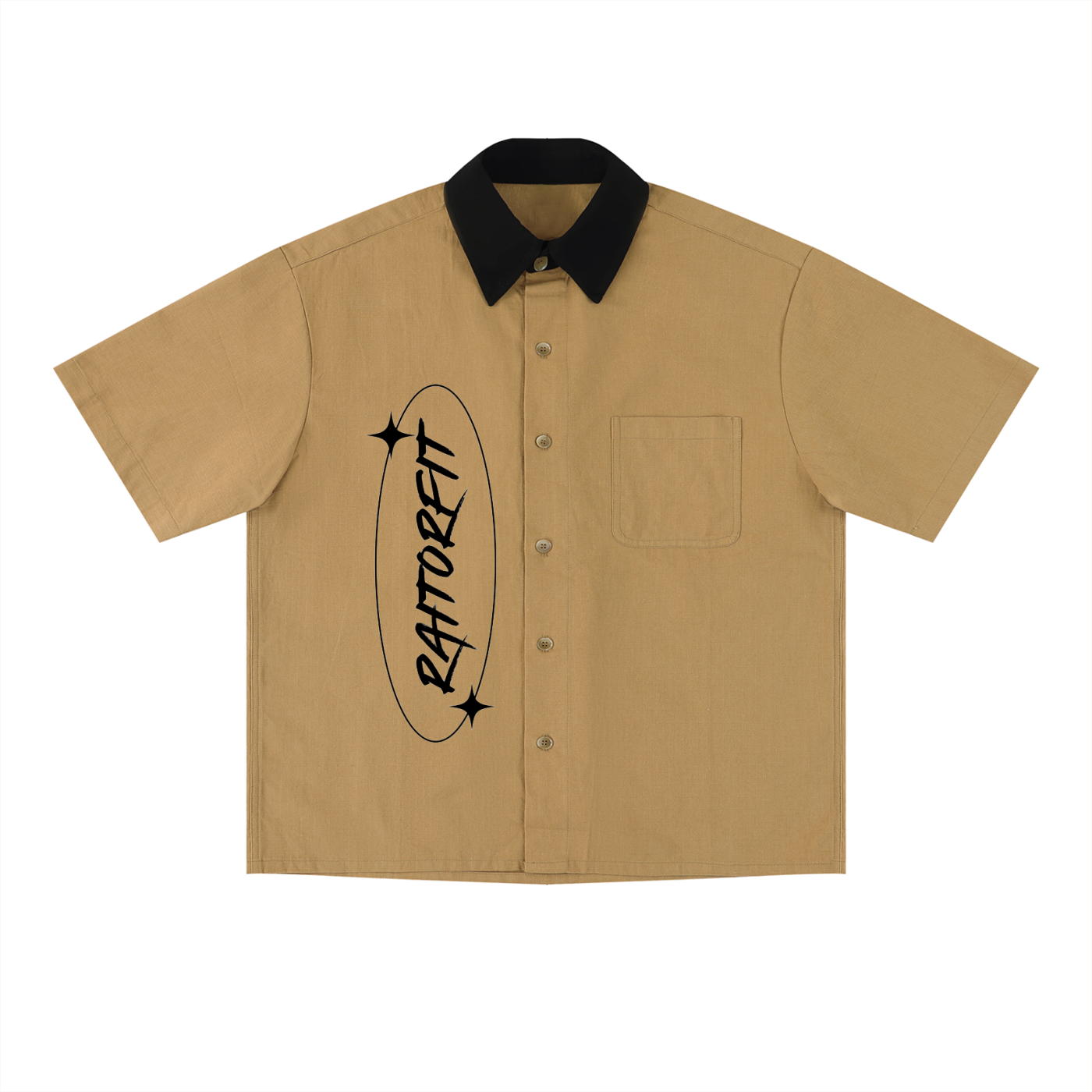 Unisex Color Block Short Sleeve Shirt