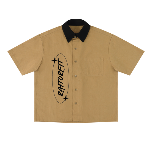 Unisex Color Block Short Sleeve Shirt