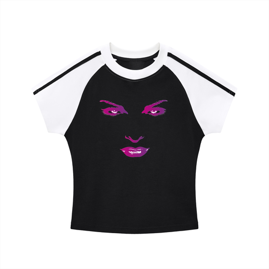 DIVA Bodycon Raglan  Sleeve T-Shirt